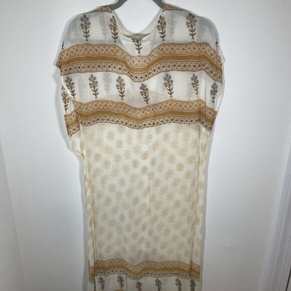 Jen’s Pirate Booty Sheer Metallic Embroidered Dress/Tunic/Cover Up - Picture 2 of 5